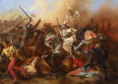 Joan Arc a csatában alkotó: August Gustav Lasinsky